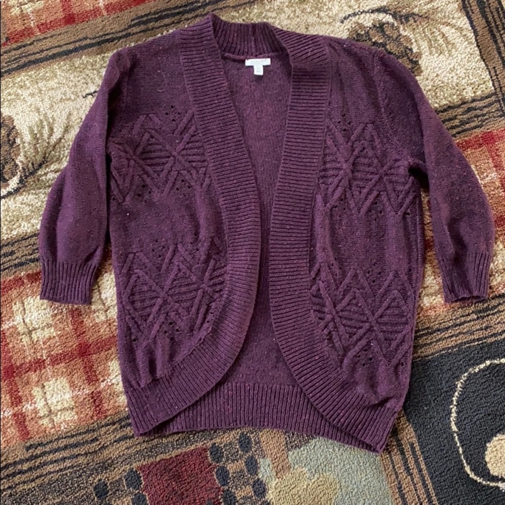 textured cardigan
